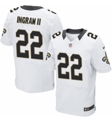 Men's Nike New Orleans Saints #22 Mark Ingram White Vapor Untouchable Elite Player NFL Jersey