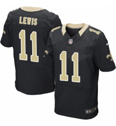Men's Nike New Orleans Saints #11 Tommylee Lewis Black Team Color Vapor Untouchable Elite Player NFL Jersey