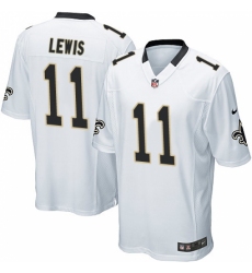 Men's Nike New Orleans Saints #11 Tommylee Lewis Game White NFL Jersey