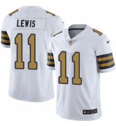 Men's Nike New Orleans Saints #11 Tommylee Lewis Limited White Rush Vapor Untouchable NFL Jersey