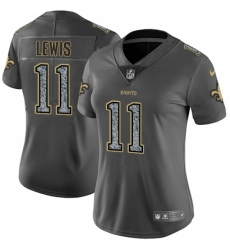 Women's Nike New Orleans Saints #11 Tommylee Lewis Gray Static Vapor Untouchable Limited NFL Jersey