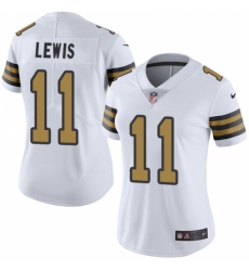 Women's Nike New Orleans Saints #11 Tommylee Lewis Limited White Rush Vapor Untouchable NFL Jersey