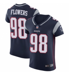 Men's Nike New England Patriots #98 Trey Flowers Navy Blue Team Color Vapor Untouchable Elite Player NFL Jersey