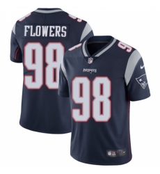 Men's Nike New England Patriots #98 Trey Flowers Navy Blue Team Color Vapor Untouchable Limited Player NFL Jersey