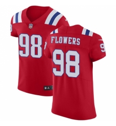 Men's Nike New England Patriots #98 Trey Flowers Red Alternate Vapor Untouchable Elite Player NFL Jersey