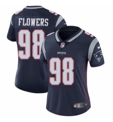 Women's Nike New England Patriots #98 Trey Flowers Navy Blue Team Color Vapor Untouchable Limited Player NFL Jersey