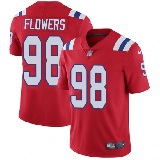 Youth Nike New England Patriots #98 Trey Flowers Red Alternate Vapor Untouchable Limited Player NFL Jersey Youth Nike New England Patriots #98 Trey Flowers Red Alternate Vapor Untouchable Limited Player NFL Jersey