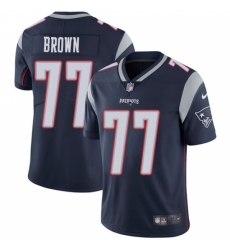 Youth Nike New England Patriots #77 Trent Brown Navy Blue Team Color Vapor Untouchable Limited Player NFL Jersey