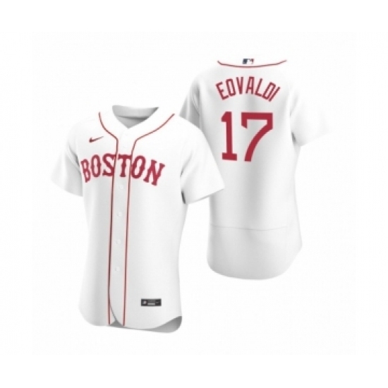 Men's Boston Red Sox #17 Nathan Eovaldi Nike White Authentic 2020 Alternate Jersey Men's Boston Red Sox #17 Nathan Eovaldi Nike White Authentic 2020 Alternate Jersey