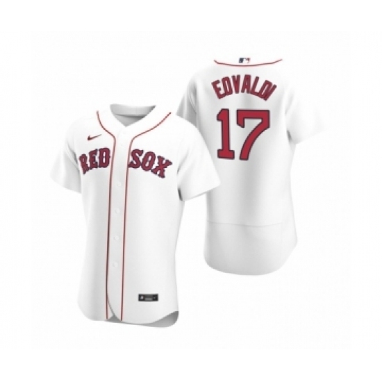 Men's Boston Red Sox #17 Nathan Eovaldi Nike White Authentic 2020 Home Jersey Men's Boston Red Sox #17 Nathan Eovaldi Nike White Authentic 2020 Home Jersey