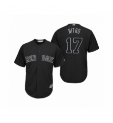 Men's Boston Red Sox #17 Nathan Eovaldi Nitro Black 2019 Players Weekend Replica Jersey