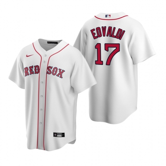 Men's Nike Boston Red Sox #17 Nathan Eovaldi White Home Stitched Baseball Jersey Men's Nike Boston Red Sox #17 Nathan Eovaldi White Home Stitched Baseball Jersey