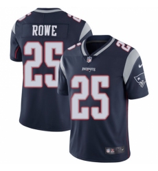 Men's Nike New England Patriots #25 Eric Rowe Navy Blue Team Color Vapor Untouchable Limited Player NFL Jersey