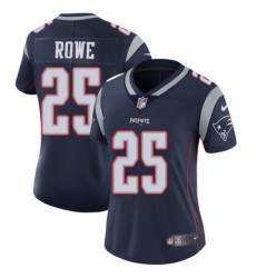 Women's Nike New England Patriots #25 Eric Rowe Navy Blue Team Color Vapor Untouchable Limited Player NFL Jersey