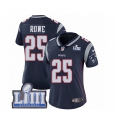 Women's Nike New England Patriots #25 Eric Rowe Navy Blue Team Color Vapor Untouchable Limited Player Super Bowl LIII Bound NFL Jersey