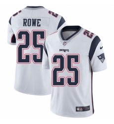 Youth Nike New England Patriots #25 Eric Rowe White Vapor Untouchable Limited Player NFL Jersey