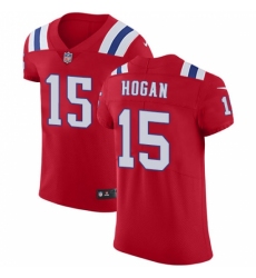Men's Nike New England Patriots #15 Chris Hogan Red Alternate Vapor Untouchable Elite Player NFL Jersey