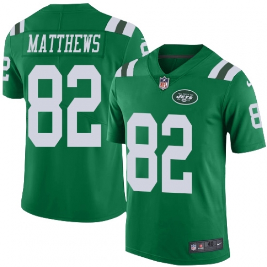Men's Nike New York Jets #82 Rishard Matthews Limited Green Rush Vapor Untouchable NFL Jersey Men's Nike New York Jets #82 Rishard Matthews Limited Green Rush Vapor Untouchable NFL Jersey