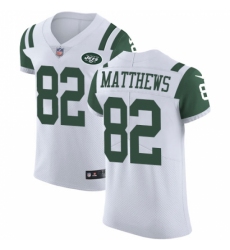 Men's Nike New York Jets #82 Rishard Matthews White Vapor Untouchable Elite Player NFL Jersey