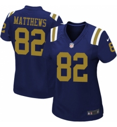 Women's Nike New York Jets #82 Rishard Matthews Limited Navy Blue Alternate NFL Jersey