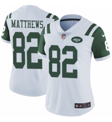Women's Nike New York Jets #82 Rishard Matthews White Vapor Untouchable Limited Player NFL Jersey