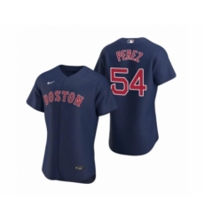 Men's Boston Red Sox #54 Martin Perez Nike Navy Authentic 2020 Alternate Jersey