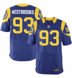 Men's Nike Los Angeles Rams #93 Ethan Westbrooks Royal Blue Alternate Vapor Untouchable Elite Player NFL Jersey