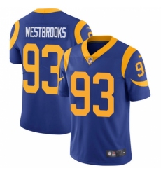 Men's Nike Los Angeles Rams #93 Ethan Westbrooks Royal Blue Alternate Vapor Untouchable Limited Player NFL Jersey