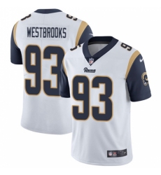 Men's Nike Los Angeles Rams #93 Ethan Westbrooks White Vapor Untouchable Limited Player NFL Jersey