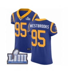 Men's Nike Los Angeles Rams #95 Ethan Westbrooks Royal Blue Alternate Vapor Untouchable Elite Player Super Bowl LIII Bound NFL Jersey