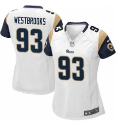 Women's Nike Los Angeles Rams #93 Ethan Westbrooks Game White NFL Jersey