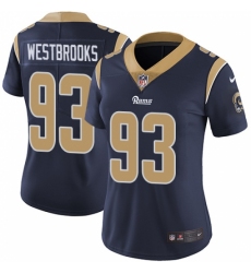 Women's Nike Los Angeles Rams #93 Ethan Westbrooks Navy Blue Team Color Vapor Untouchable Elite Player NFL Jersey