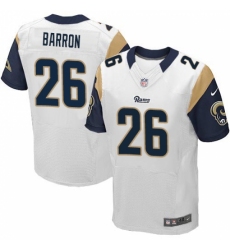 Men's Nike Los Angeles Rams #26 Mark Barron White Vapor Untouchable Elite Player NFL Jersey