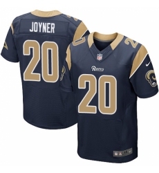 Men's Nike Los Angeles Rams #20 Lamarcus Joyner Navy Blue Team Color Vapor Untouchable Elite Player NFL Jersey