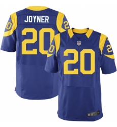 Men's Nike Los Angeles Rams #20 Lamarcus Joyner Royal Blue Alternate Vapor Untouchable Elite Player NFL Jersey