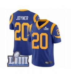 Men's Nike Los Angeles Rams #20 Lamarcus Joyner Royal Blue Alternate Vapor Untouchable Limited Player Super Bowl LIII Bound NFL Jersey