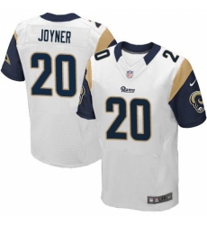 Men's Nike Los Angeles Rams #20 Lamarcus Joyner White Vapor Untouchable Elite Player NFL Jersey