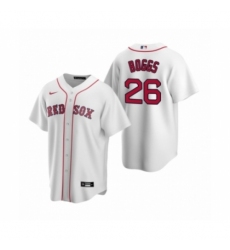 Men's Boston Red Sox #26 Wade Boggs Nike White Replica Home Jersey