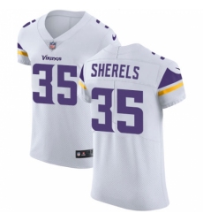 Men's Nike Minnesota Vikings #35 Marcus Sherels White Vapor Untouchable Elite Player NFL Jersey