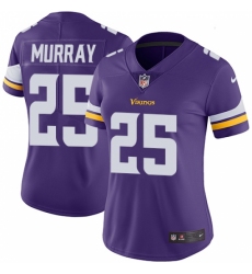 Women's Nike Minnesota Vikings #25 Latavius Murray Purple Team Color Vapor Untouchable Limited Player NFL Jersey