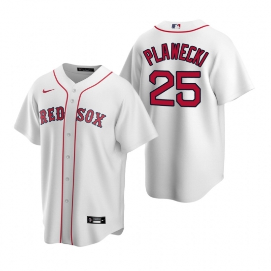Men's Nike Boston Red Sox #25 Kevin Plawecki White Home Stitched Baseball Jersey Men's Nike Boston Red Sox #25 Kevin Plawecki White Home Stitched Baseball Jersey