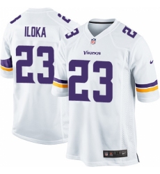 Men's Nike Minnesota Vikings #23 George Iloka Game White NFL Jersey