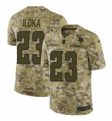 Men's Nike Minnesota Vikings #23 George Iloka Limited Camo 2018 Salute to Service NFL Jersey