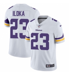 Men's Nike Minnesota Vikings #23 George Iloka White Vapor Untouchable Limited Player NFL Jersey