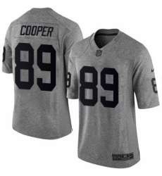 Men's Nike Oakland Raiders #89 Amari Cooper Limited Gray Gridiron NFL Jersey