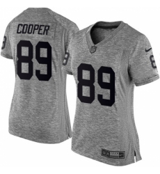 Women's Nike Oakland Raiders #89 Amari Cooper Limited Gray Gridiron NFL Jersey