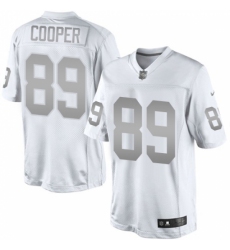 Women's Nike Oakland Raiders #89 Amari Cooper Limited White Platinum NFL Jersey
