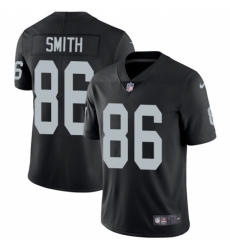 Men's Nike Oakland Raiders #86 Lee Smith Black Team Color Vapor Untouchable Limited Player NFL Jersey
