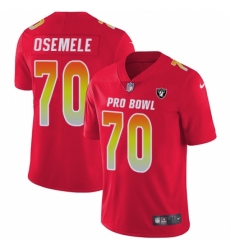 Men's Nike Oakland Raiders #70 Kelechi Osemele Limited Red 2018 Pro Bowl NFL Jersey
