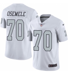 Youth Nike Oakland Raiders #70 Kelechi Osemele Limited White Rush Vapor Untouchable NFL Jersey